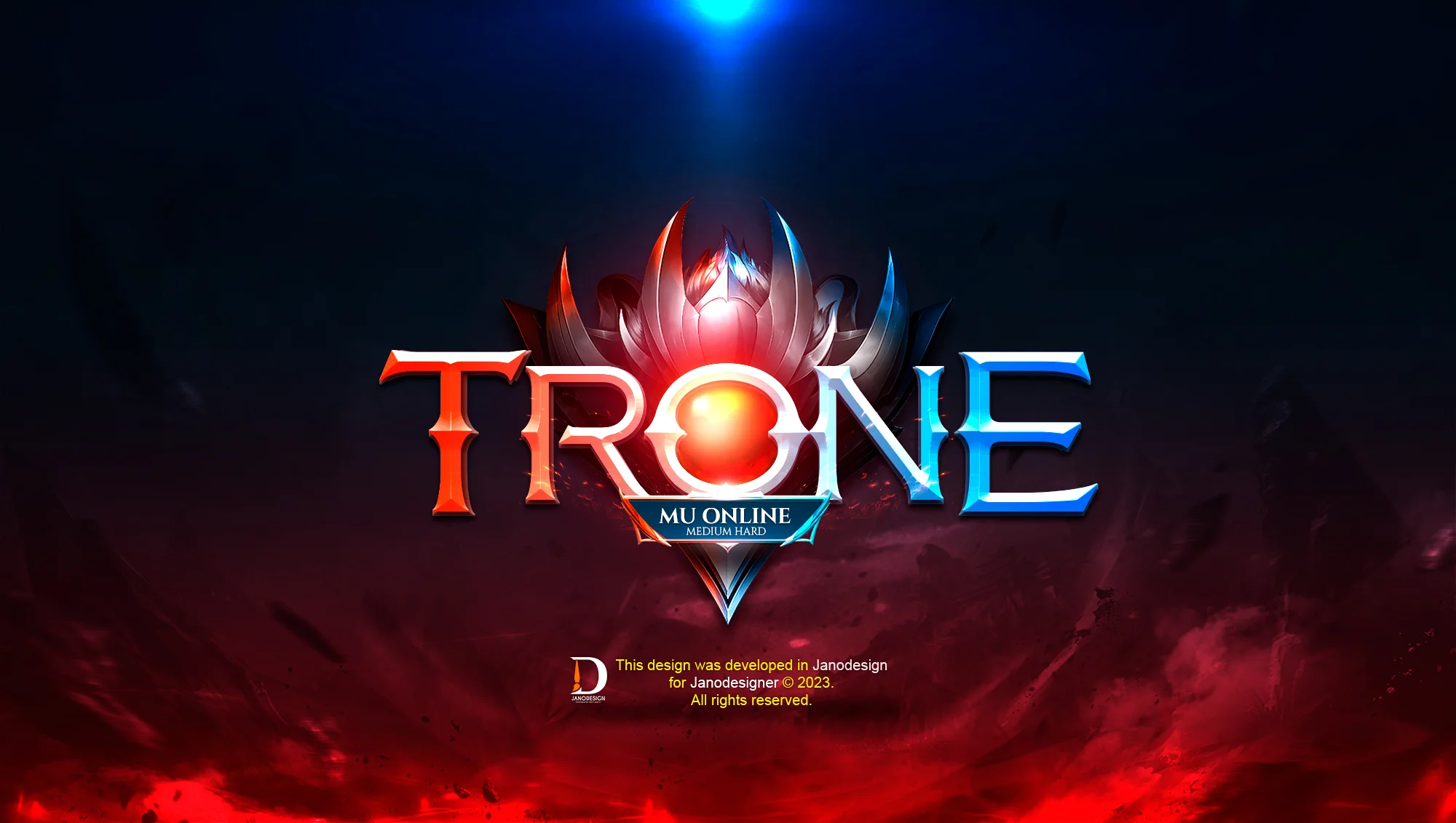 EDITABLE GAME LOGO - TRONE MU ONLINE